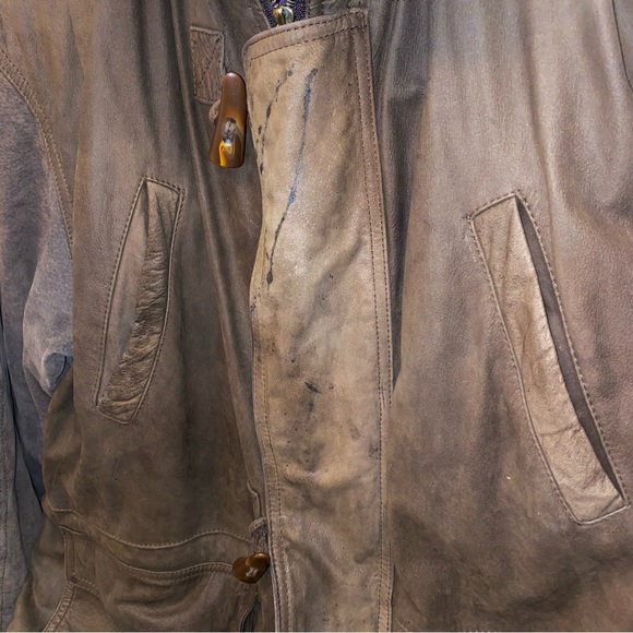 New River Brown Leather Jacket - Picture 5 of 13